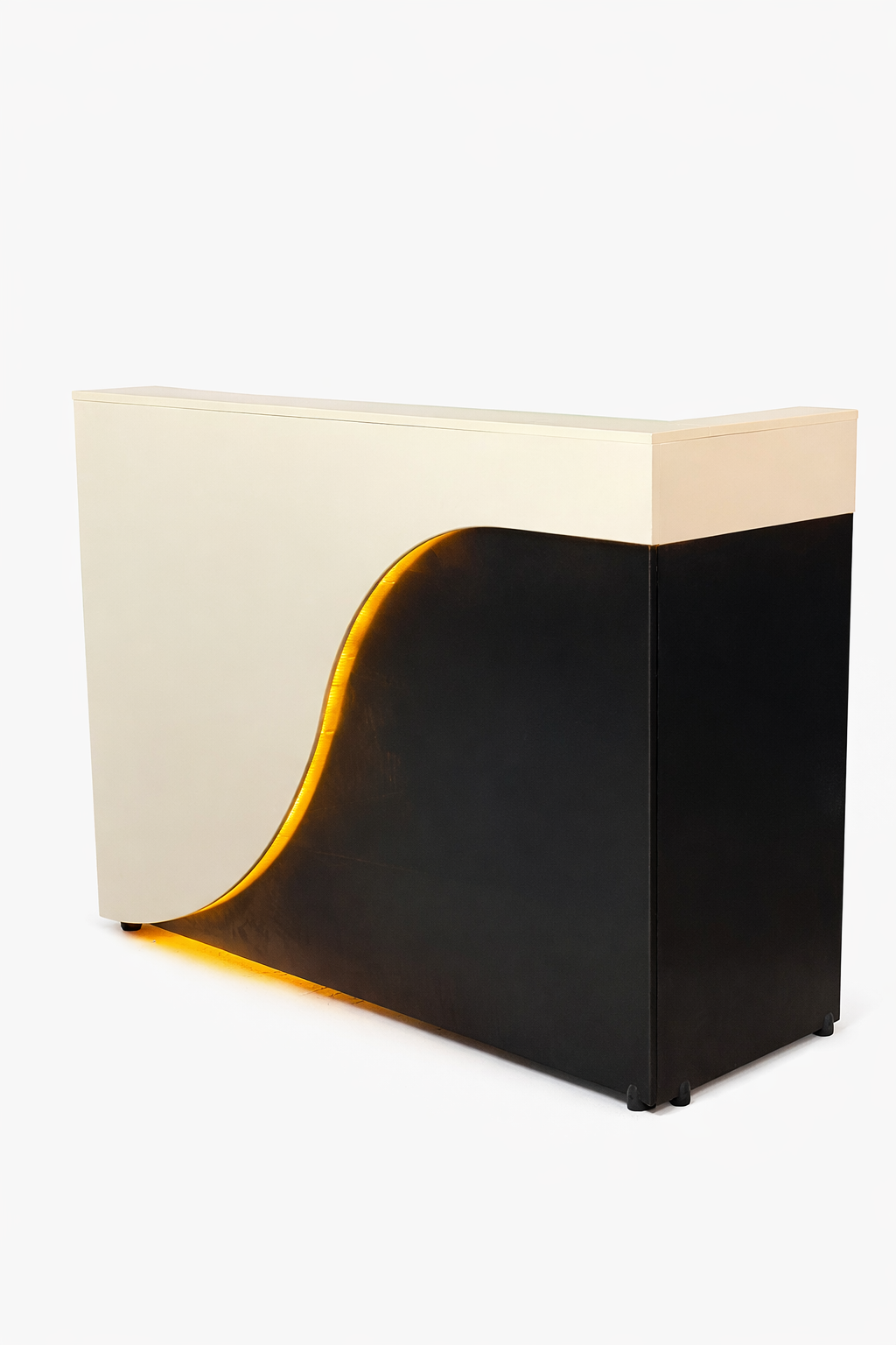 میز پذیرش مدرن با نور مخفی